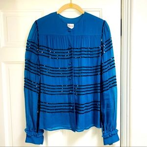 RED Valentino Sequin Blouse